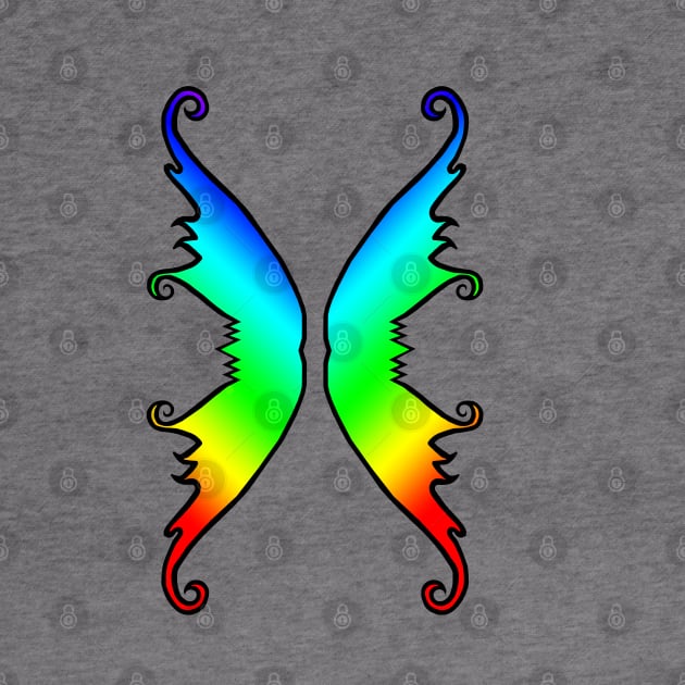 Fairy Wings Rainbow by BlakCircleGirl